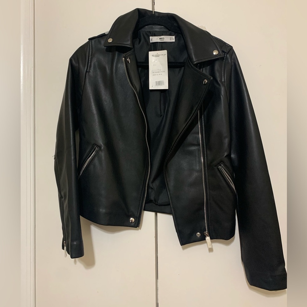 Mango leather jacket